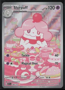 Slurpuff 236/217 Illustration Rare Ascended Heroes Pokemon Holo Near Mint - Image 1
