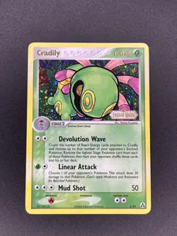 Cradily 3/92 Reverse Holo Stamped Legend Maker Pokemon 2006 NM - Image 1