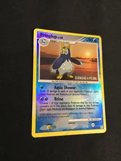 Pokemon Card - Prinplup 58/130 - Reverse Holo (Burger King Stamp) - D&P Set - LP - Image 2