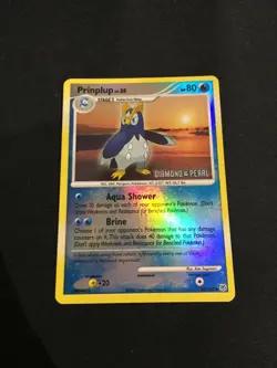 Pokemon Card - Prinplup 58/130 - Reverse Holo (Burger King Stamp) - D&P Set - LP - Image 3