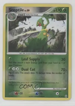 Sceptile Reverse Foil Pokemon Platinum Arceus #31 2009 - Image 1