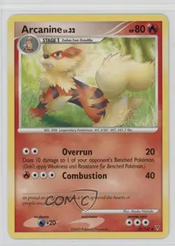 Arcanine Pokemon Platinum Supreme Victors #50 2009 - Image 1