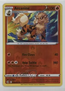 Arcanine Reverse Foil Pokemon Sword & Shield Fusion Strike #033 - Image 1