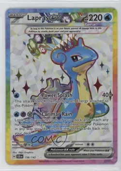 Lapras ex Ultra Rare Pokemon SV07: Stellar Crown SCR #158 - Image 1