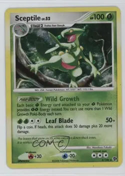 Sceptile Holo Pokemon Diamond & Pearl Great Encounters #8 2008 - Image 1
