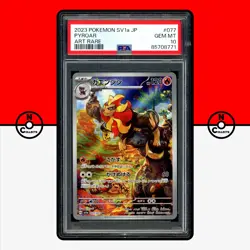 Pokemon PSA 10 Pyroar AR 077/073 sv1a Triplet Beat Japanese - Image 1
