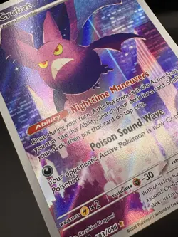 Pokemon TCG: Crobat (Illustration Rare) - 93/86 - ME: Chaos Rising - NM - Image 4