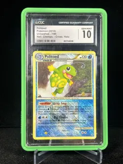 Politoed Unleashed Pokemon League Promo - Championship Cross HOLO CGC 10 GEM 🐸 - Image 1