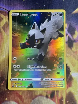 Pokemon TCG Crown Zenith Poochyena GG33/GG70 Full Art Ultra Rare Holo NM 2023 - Image 1