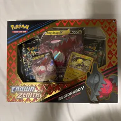 Pokemon Crown Zenith Regidrago V Collection Box Sealed 820650851834 - Image 1