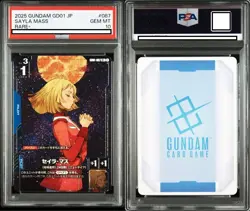 [PSA10] Gundam GD01 JP Sayla Mass #087 Rare Trading Card - Image 1