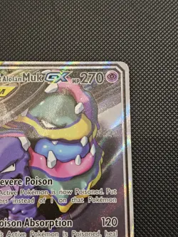Muk & Alolan Muk GX Alternate Full Art 197/214 Unbroken Bonds Pokemon TCG NM - Image 3