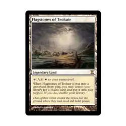 WOTC MtG Time Spiral Flagstones of Trokair (R) EX - Image 1