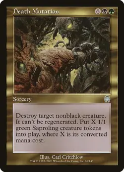 Death Mutation 1x FOIL MtG FOIL Apocalypse SP/NM - Image 1