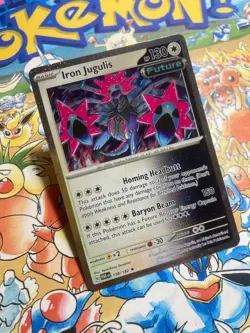 Iron Jugulis 158/182 Rare Paradox Rift Pokemon Cosmo Holo TCG - Image 2