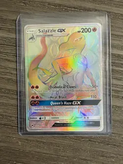The Pokemon Company Salazzle GX 151/147 Burning Shadows Secret Full Art Holo - Image 1