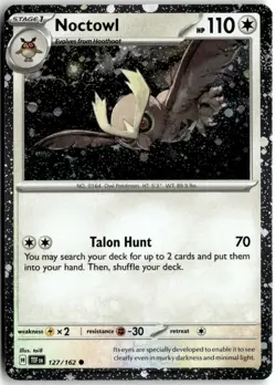Noctowl (Cosmos Holo) 127/162 Holo Promo Scarlet & Violet Promo Pokemon NM - Image 1