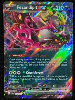 Fezandipiti ex 142/217 Holo Ascended Heroes Pokemon Double Rare NM - Image 2