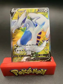 Lugia V 185/195 Full Art Rare Swsh12: Sword & Shield Silver Tempest Pokemon NM - Image 1