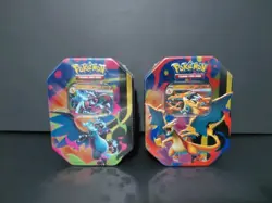 Pokemon Mega Evolution Charizard X and Y Tin Set Factory Sealed - Image 1