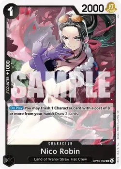 Nico Robin OP16-092 Uncommon One Piece Card - Image 1