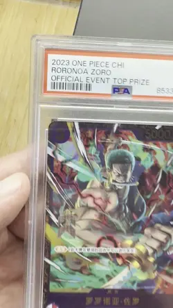 Roronoa Zoro - OP01-025 PSA 9 One Piece Tournament Card Chinese - Image 2