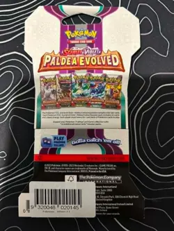 1 x Paldea Evolved - Scarlet & Violet Sealed Pokemon Card Sleeved Booster Pack. - Image 2