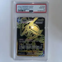 PSA 10 Pokemon TCG Rayquaza VMAX Silver Tempest TG29/TG30 Gem MT - Image 1