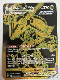 Pokemon TCG Cards Rayquaza VMAX TG29/TG30 Silver Tempest Gold Secret Rare NM - Image 1