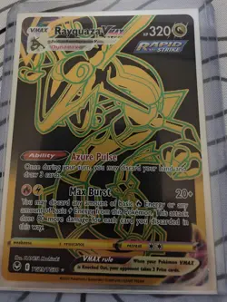 Pokemon TCG Rayquaza Vmax Silver Tempest Tg29/Tg30 Holo Secret Rare - Image 1