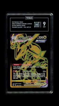 Pokemon TCG Rayquaza VMAX TG29/TG30 Silver Tempest Trainer Gallery TAG 9! - Image 1