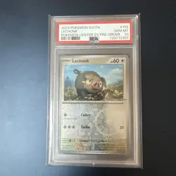 Pokemon Center Lechonk Stamped Card 155/198 PSA 10 (New Cert!) - Image 1
