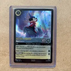 2024 DISNEY LORCANA MICKEY MOUSE PLAYFUL SORCERER | D23 EXPO PROMO CARD - Image 2