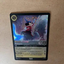 2024 DISNEY LORCANA MICKEY MOUSE PLAYFUL SORCERER | D23 EXPO PROMO CARD - Image 4