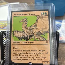 MTG, Ancient Bronze Dragon 406 NM (Showcase) CL: Battle for Baldur's Gate... - Image 1