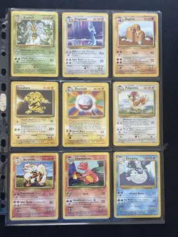 Pokemon Cards Complete Base Set Non-Holo Set 17-102 LP! - Image 1