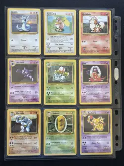 Pokemon Cards Complete Base Set Non-Holo Set 17-102 LP! - Image 2