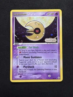 SWIRL Lunatone 20/92 STAMPED EX Legend Maker Holo Rare Pokemon TCG Cards LP+/NM - Image 1
