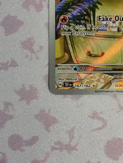 Pokemon TCG Litten Full Art Holo Card 167/162 Temporal Forces Illustration Rare - Image 4