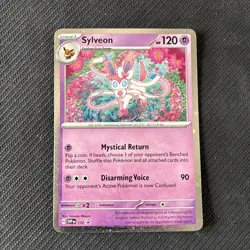 Sylveon SVP 172 Prismatic Evolutions Black Star Promo Cosmos Holo Pokemon TCG NM - Image 1