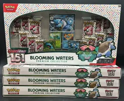 Pokemon TCG 151 Blooming Waters Premium Collection Boxes SEALED x1 - Image 1