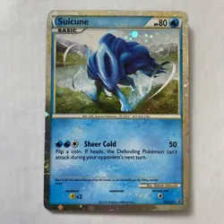 Pokemon TCG Suicune HGSS21 HeartGold SoulSilver Promo Holo Eng 2010 MP - Image 1