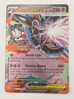Mega Floette ex Holo 035/086 ME04: Chaos Rising Double Rare NM - Image 1