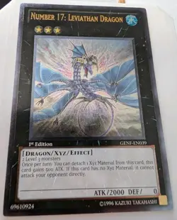 Yugioh Number 17: Leviathan Dragon GENF-EN039 Ultimate Rare 1st Ed NM - Image 3