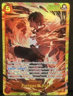 ONE PIECE TCG Portgas D. Ace OP16-118 SEC The Time of Battle ENGLISH NM - Image 1