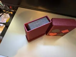 3D Printed Storage Box For Playing Cards. Red - Image 4