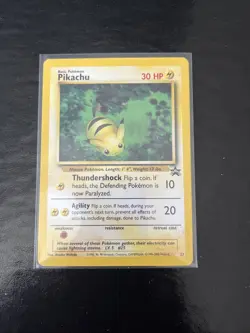 2000 Pokemon Pikachu Promo 27 Black Star WOTC - Image 1
