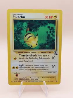 Pikachu Pokemon Black Star Promo #27 WOTC 2000 - Image 1