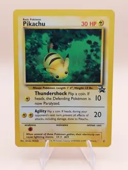Pikachu Pokemon Black Star Promo #27 WOTC 2000 - Image 1