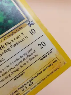 Pikachu Pokemon Black Star Promo #27 WOTC 2000 - Image 3